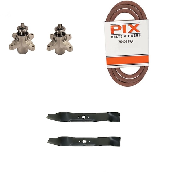 Aic Replacement Parts Deck Rebuild Kit for 38 MTD F Deck 918-0138C 954-0329A 942-0610A 954-0433 6150142A-BLADES&BELT - main